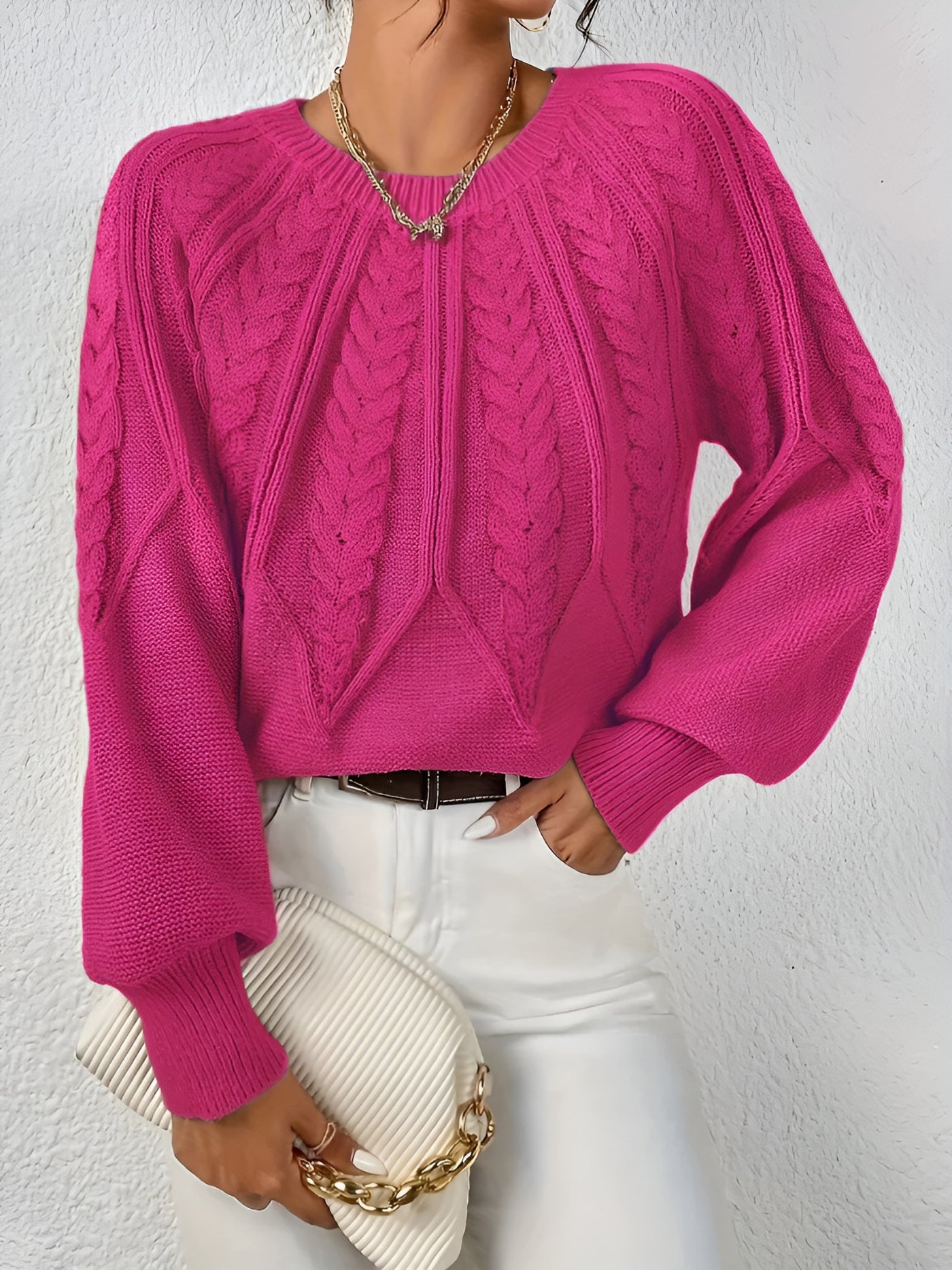 Jade | Élégant pull chaud tricoté