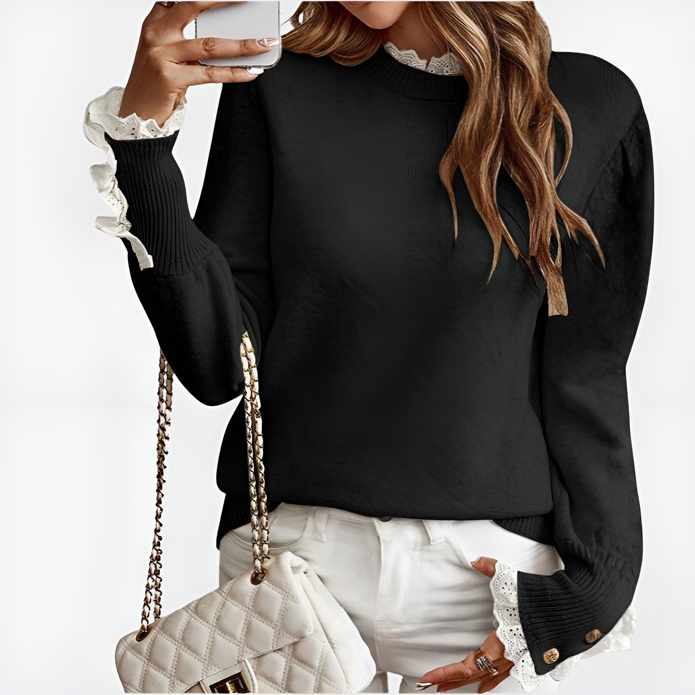 Olivia | Pull doux avec détails délicats